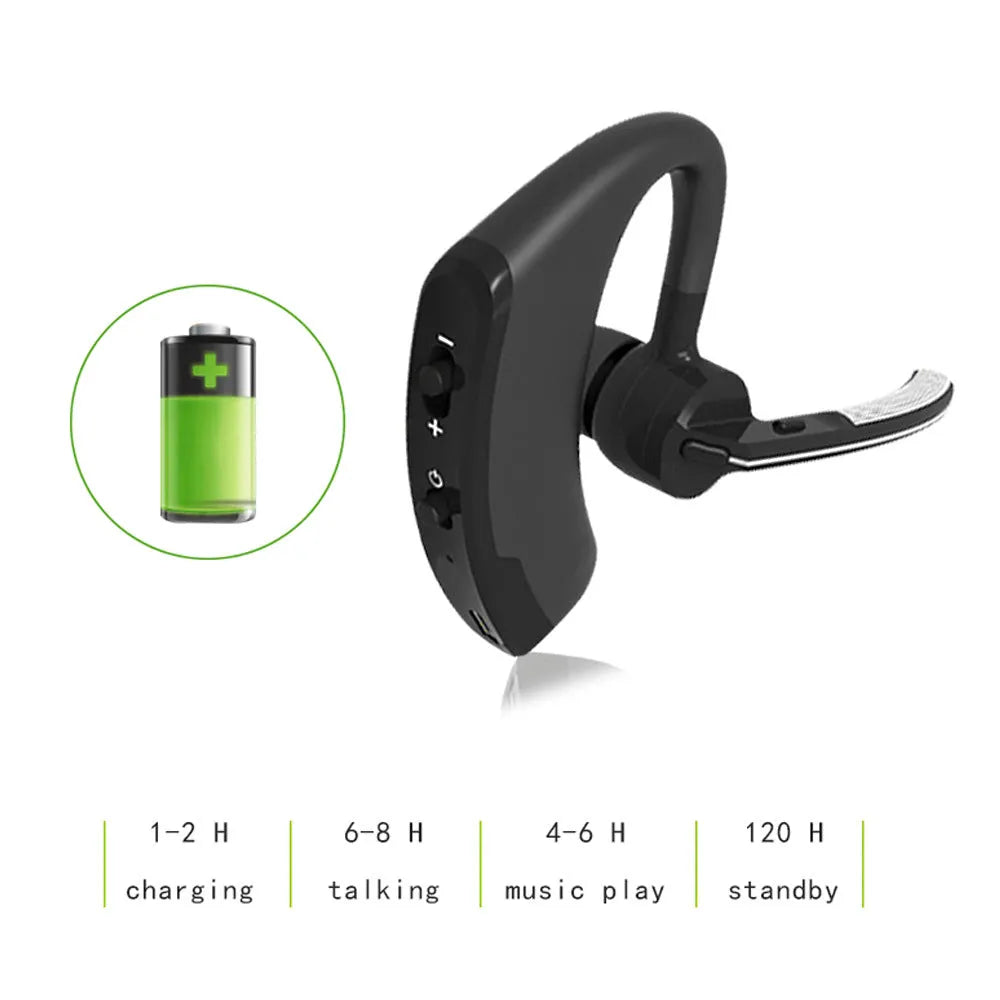 V9 Jerry style wireless Bluetooth headset with microphone and charging cable