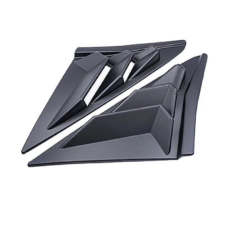 ABS quarter window bumper sticker for 2021 hatchback Civic in bright black finish