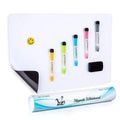 A3 magnetic soft whiteboard 297x420mm with PET whiteboard film and rubber magnetic backing, 0.35mm thick