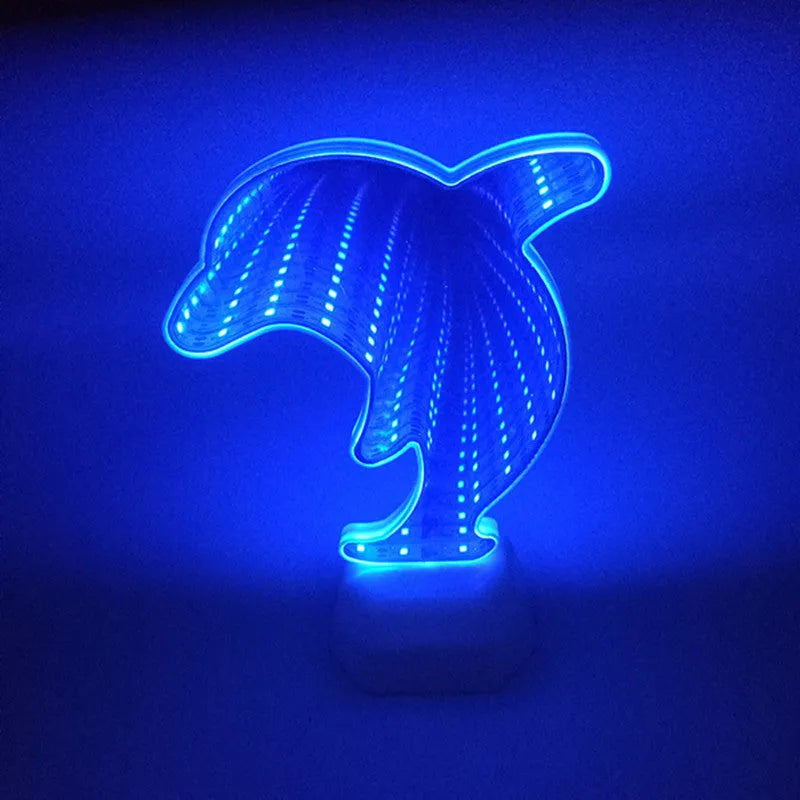 Double-sided plastic love tunnel LED light emitting rose red illumination