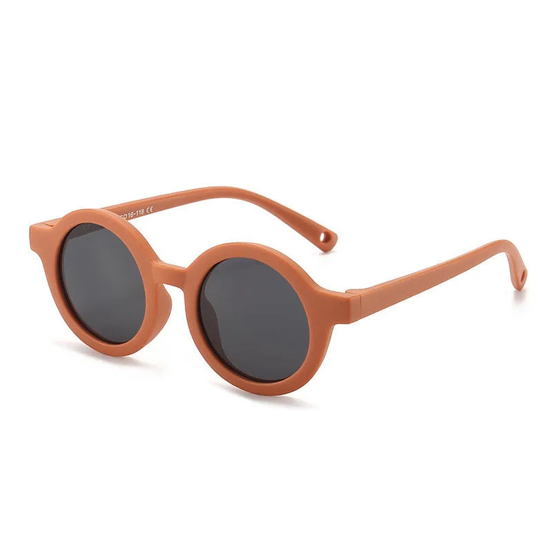 Children's silicone sunglasses for 0-3 years with UV400 protection and polarised TAC lenses