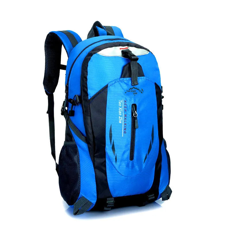 Large square Oxford cloth travel backpack in multiple colours with laptop compartment and adjustable straps