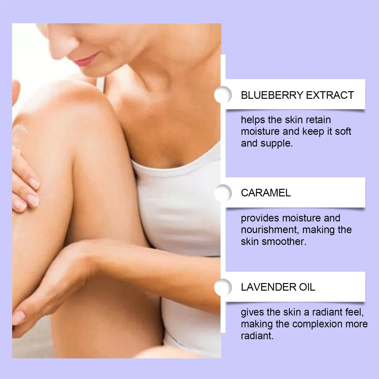 Blueberry Caramel Body Cream in a 114g jar
