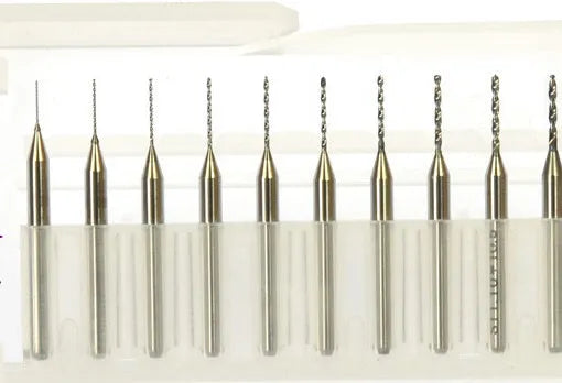 Imported tungsten steel micro engraving bit for electronics and hardware precision machining.