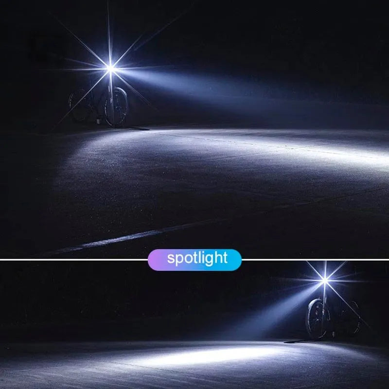 Bicycle Lamp Night Riding Bright Flashlight Rechargeable 400/800 Lumen Headlight 200M Range IPX6 Waterproof Black Aluminium Alloy 2000/4000mAh Battery Road Mountain Bike Light 98x32mm 122g ROCKBROS R1-400 R1-800 Headlight Mode High Low Flash
