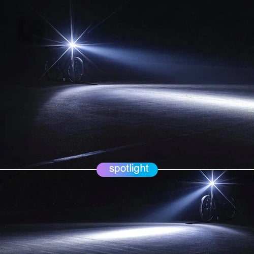 Bicycle Lamp Night Riding Bright Flashlight Rechargeable 400/800 Lumen Headlight 200M Range IPX6 Waterproof Black Aluminium Alloy 2000/4000mAh Battery Road Mountain Bike Light 98x32mm 122g ROCKBROS R1-400 R1-800 Headlight Mode High Low Flash