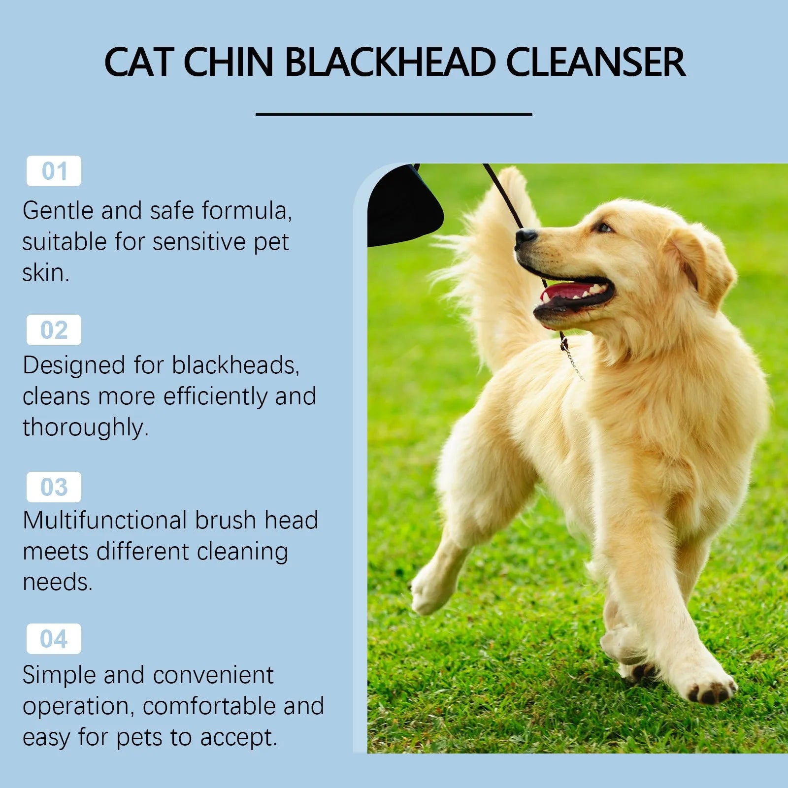 Pet oral cleaning set with 30g solution and brush for dog and cat mouth decontamination