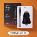 Automatic suction pen set with plastic shell, ink feeder and choice of pen head sizes