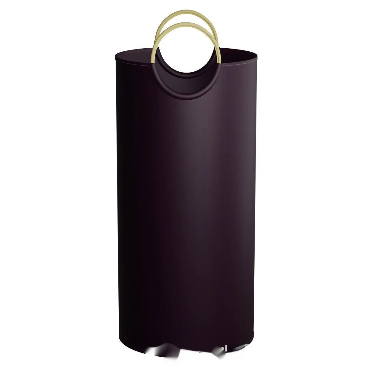 Round portable plastic waste bin with measurements of 38cm wide by 72cm high.