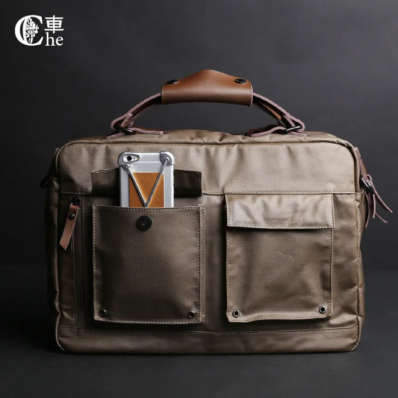 Dpark black single shoulder sling laptop bag for 14 or 15 inch business notebooks