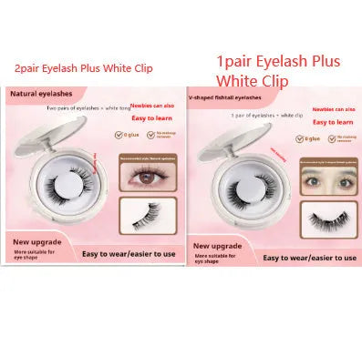 Magnetic suction false eyelashes Little Devil Supernatural Magnet Suit in mink material with white clip