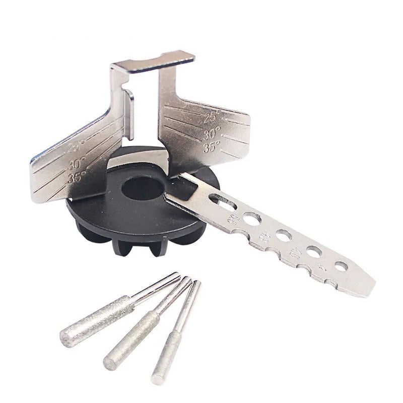 Silver aluminium mini electric chain grinding machine accessory with saw blade