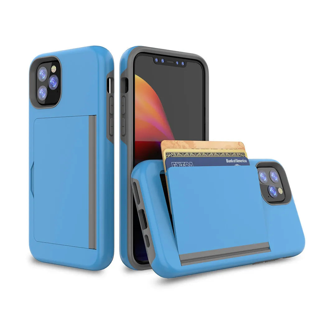 Simple solid colour mobile phone shell case for Apple iPhone 11, Pro and Pro Max in multiple colours.