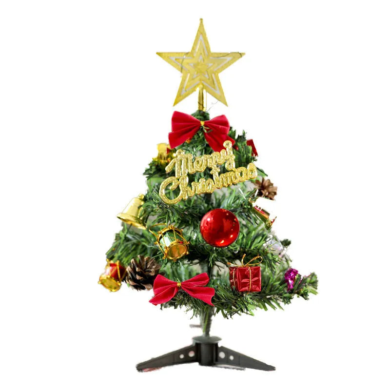 30cm mini Christmas tree made from PVC, available in colour A or B, shown as a tabletop Christmas decoration