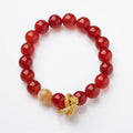 Purple cornucopia nine purple crystal good luck bracelet with animal zodiac design