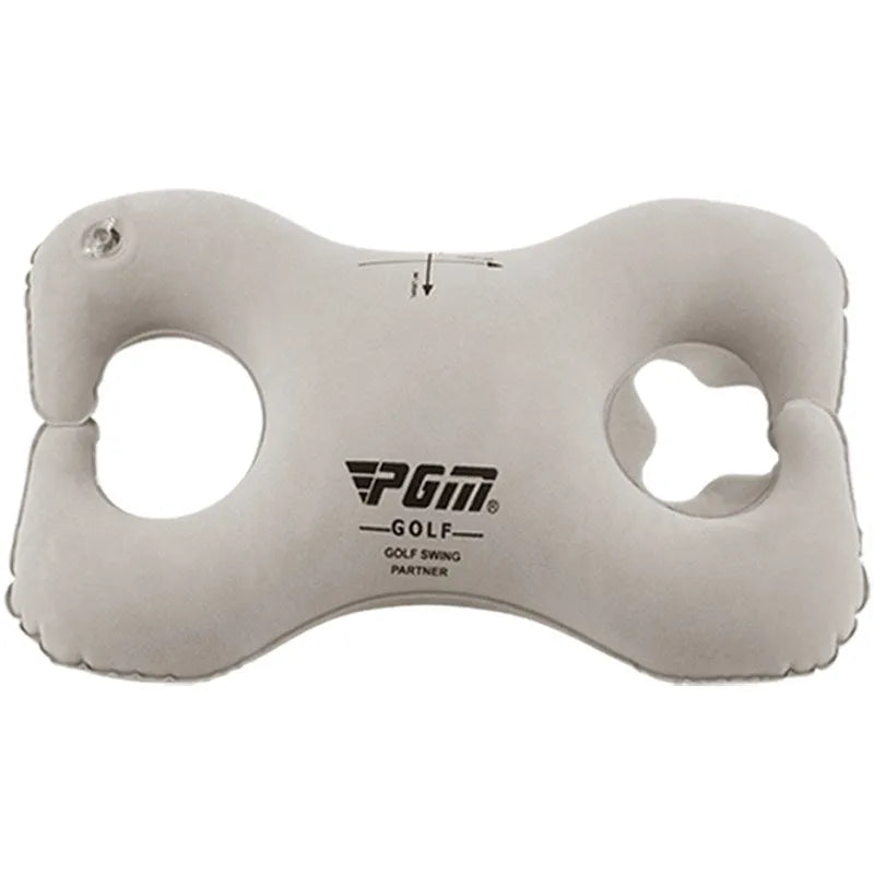 Golf swing corrector training aid with PVC fluff material and retractable air nozzle for swing posture practice