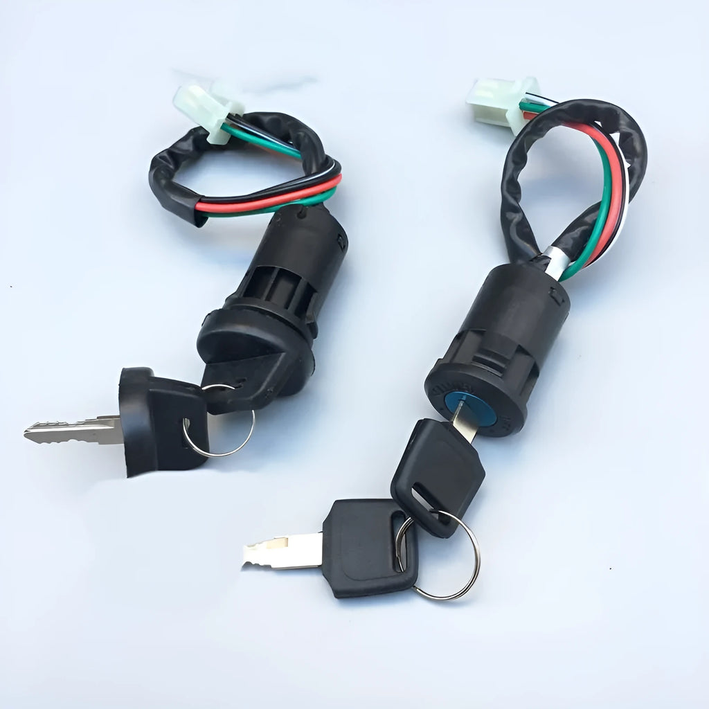 Waterproof electric car door lock with plastic housing for automotive ignition systems