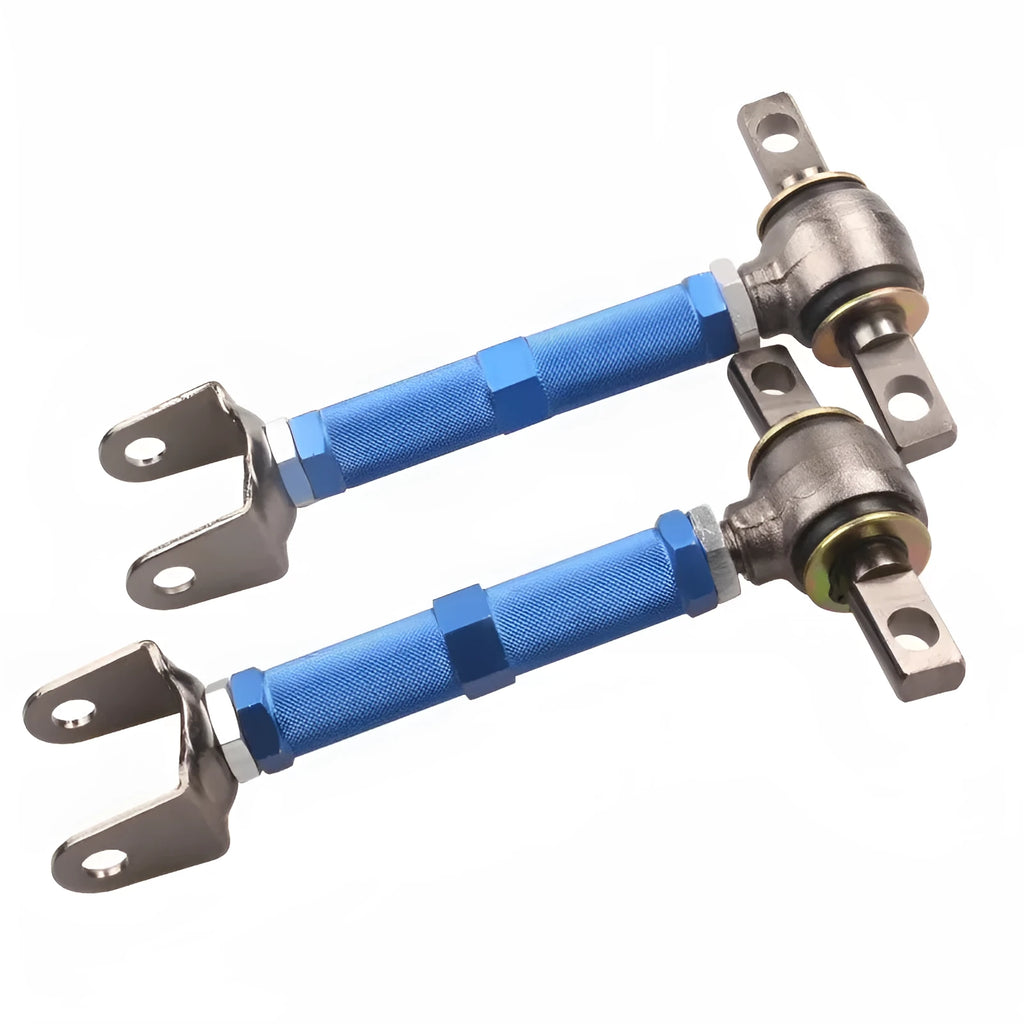 Blue aluminium pull rod rear wheel recliner for Honda Civic EP3 suspension