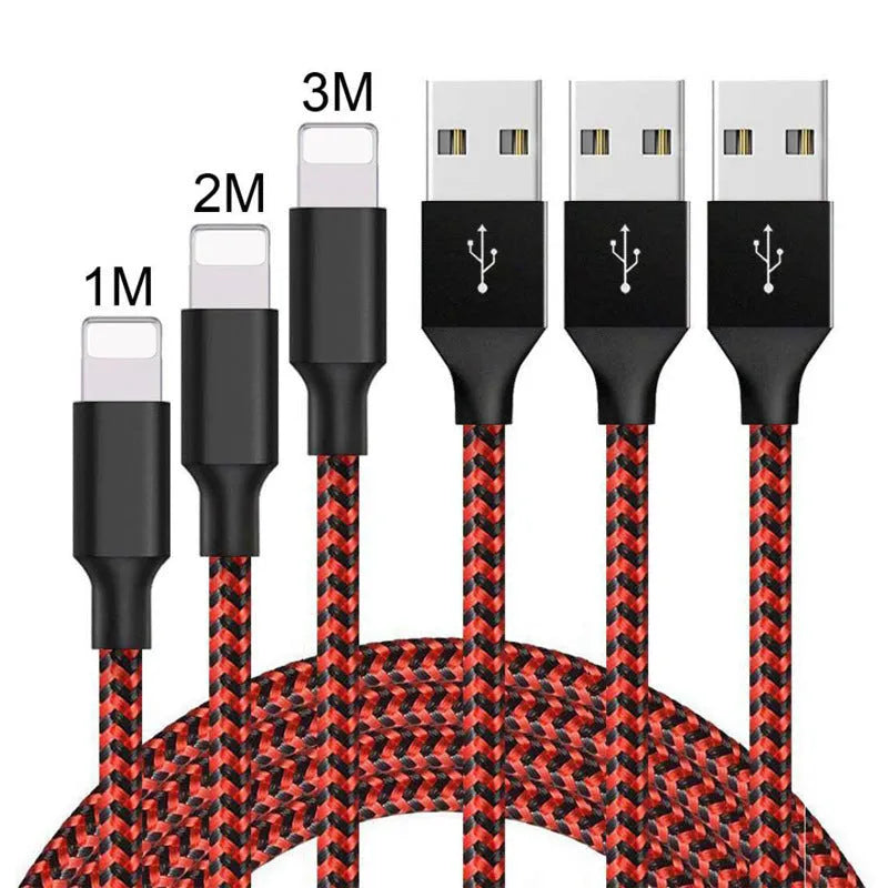 Braided fast-charging Micro USB cable for Android phones in black and white colour.