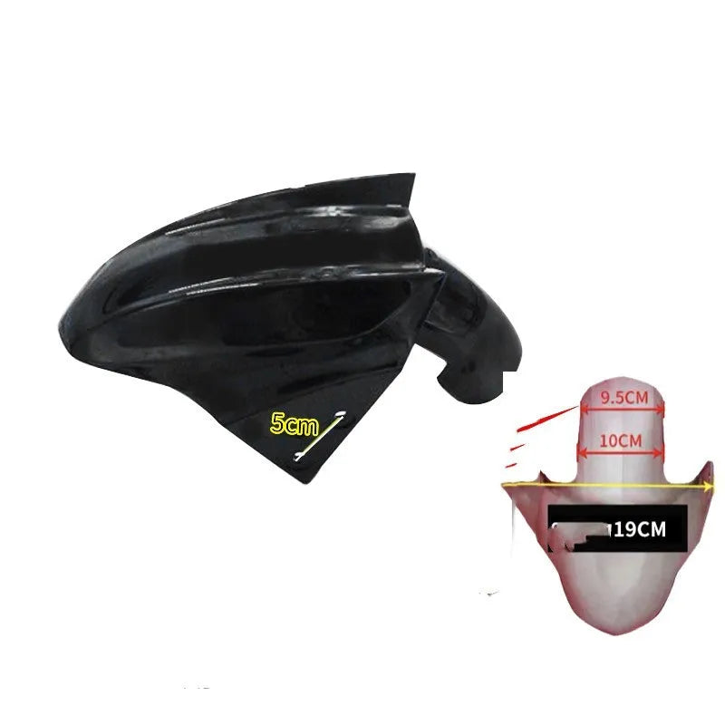 Electric car front wheel fender made from ABS plastic in bright white and magnificent red colours