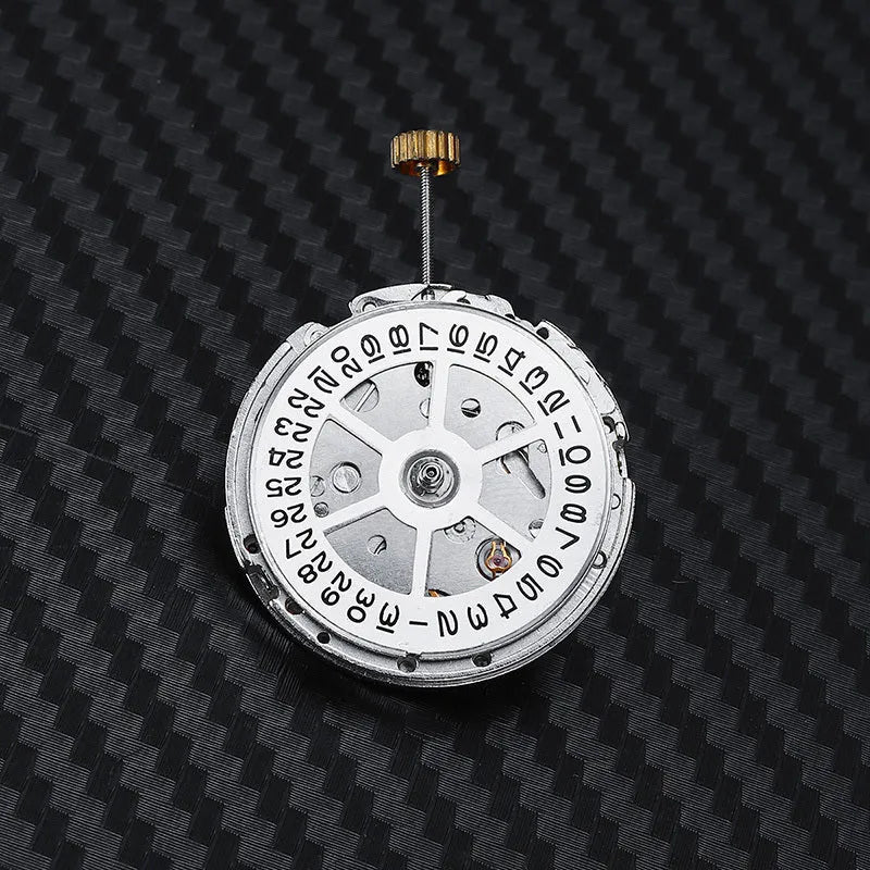 8215 automatic watch movement replacement with silver stainless steel 25mm diameter