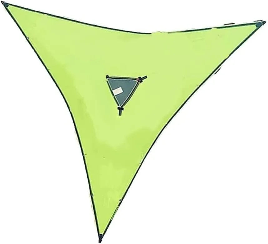 Multi-person triangle hammock in green or black, nylon 210T, 300kg load, 280cm or 400cm