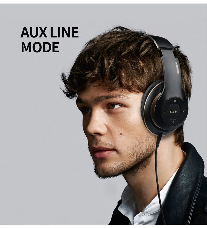 Blue and red Bluetooth wireless stereo headset with bilateral design showing both earpieces
