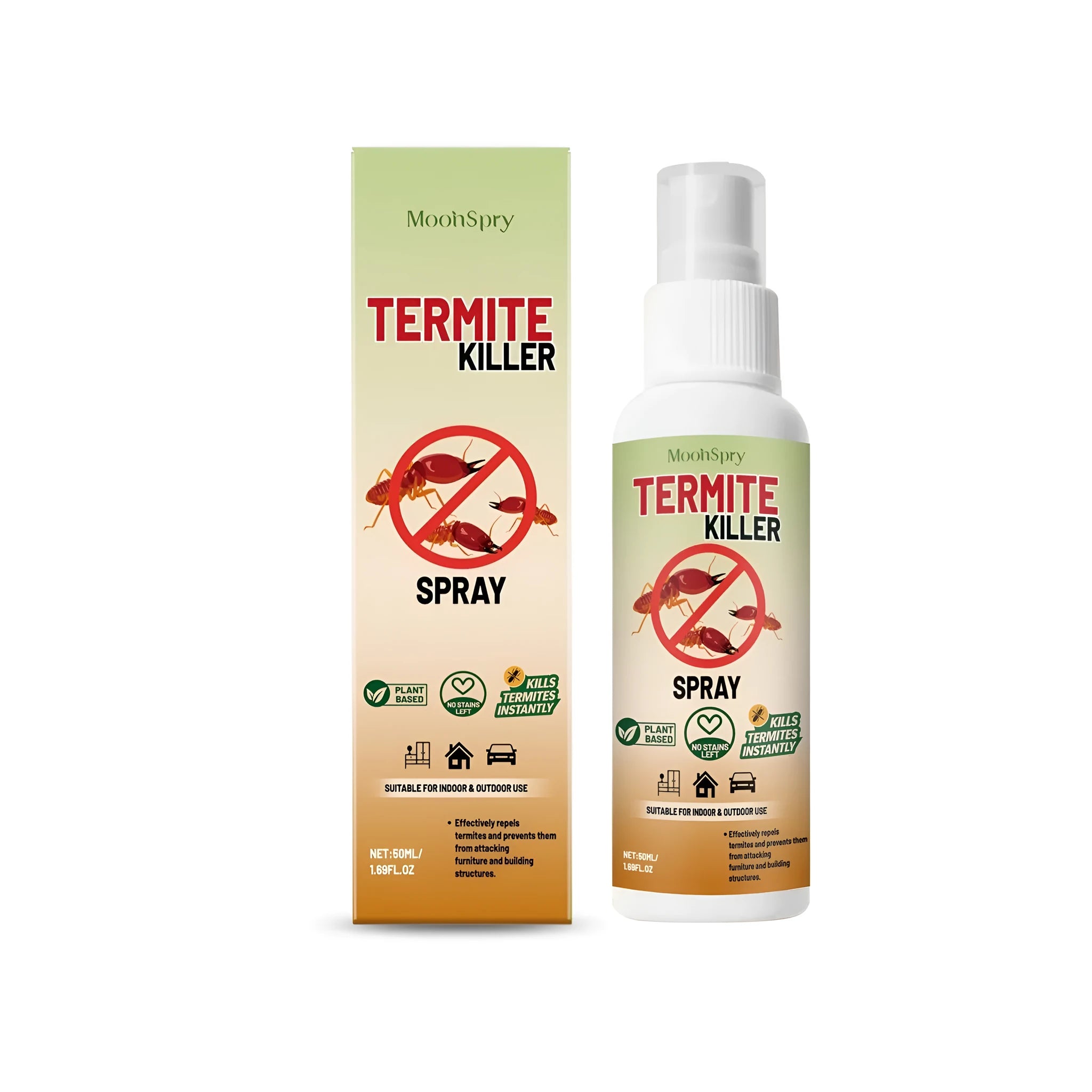 50ml termite killer spray bottle with menthol formula for ant and pest control
