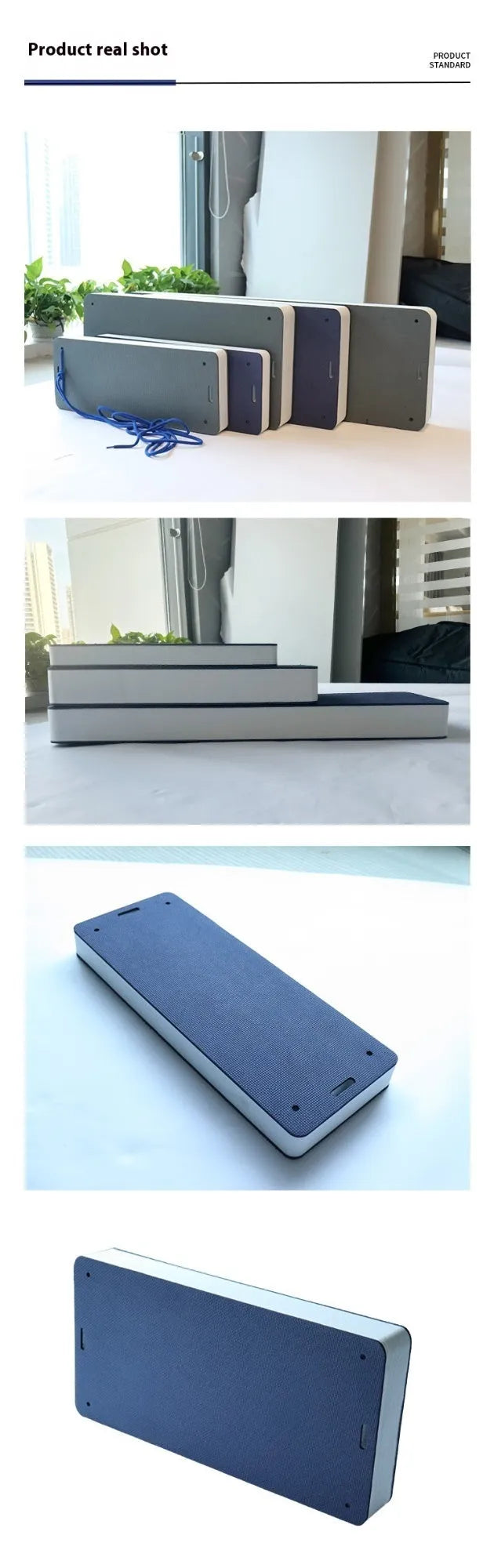 Blue or grey thickened EVA foam marine fender bumper for boat dock protection.