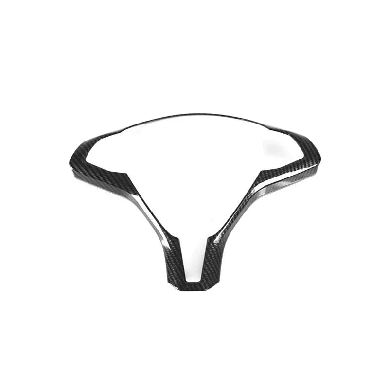 Tesla Model S steering wheel decorative frame in carbon fibre finish