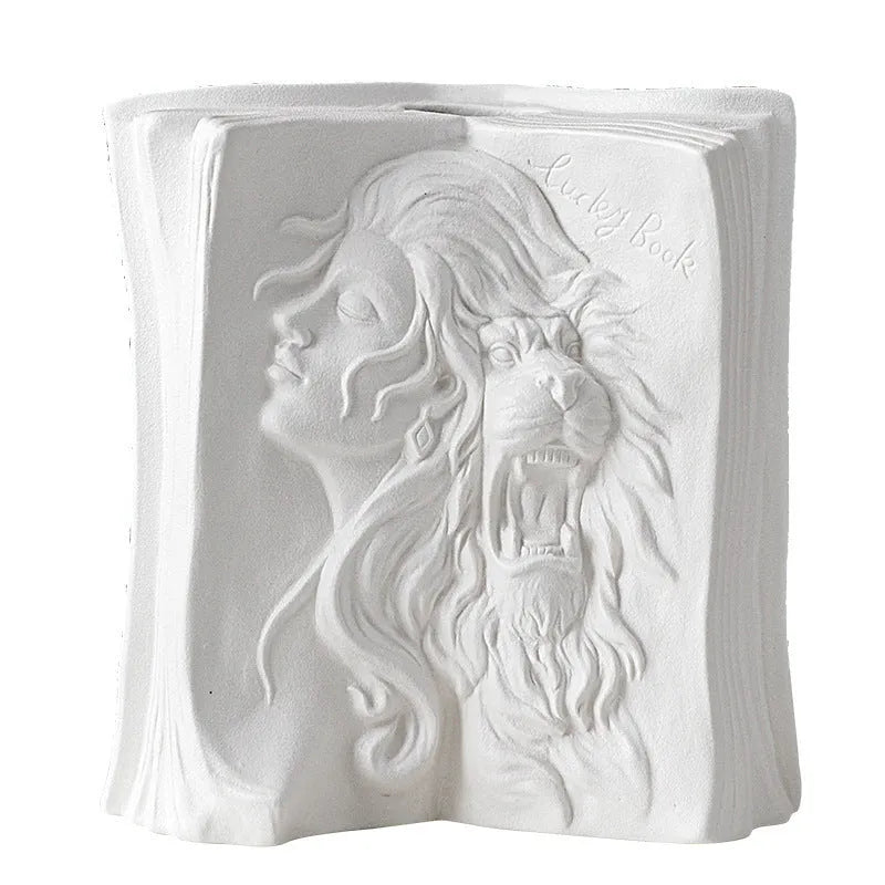 Ceramic book stand decorative ornament in modern simplicity style