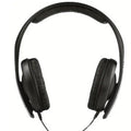Black professional wired gaming headphones with over-ear cups, microphone, and 2.5 metre cable