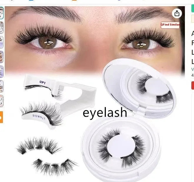 Magnetic suction false eyelashes Little Devil Supernatural Magnet Suit in mink material with white clip