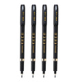 Black signature calligraphy pen G-0939 with fine point tip and 140mm length on white surface
