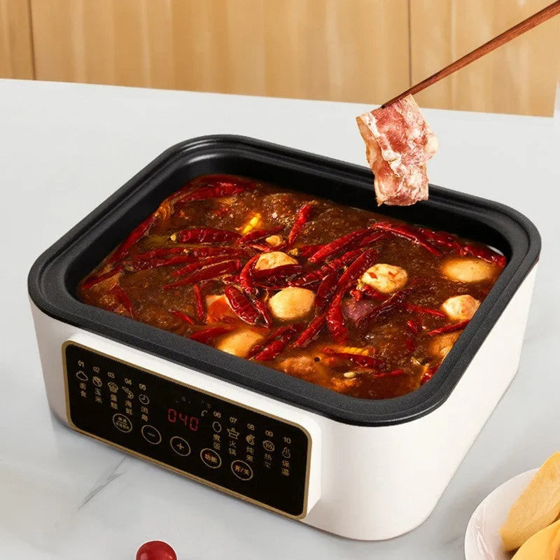 28 litre capacity electric kitchen steamer with stainless steel rack and automatic measuring function