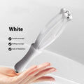Blue and white finger massager with rotating steel balls for hand joint physical therapy