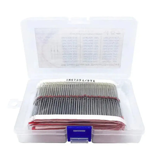 A 1W power rated zener diode with 50V breakdown voltage in boxed packaging.