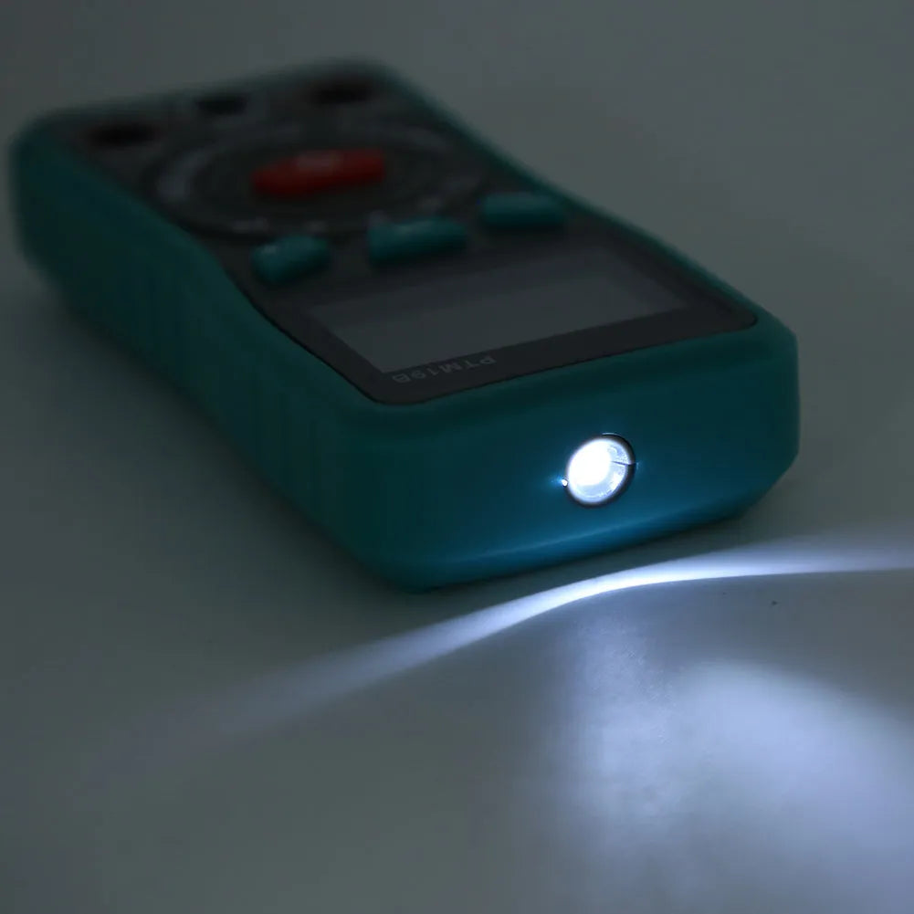 PTM green automatic digital universal meter with LED display and back bracket
