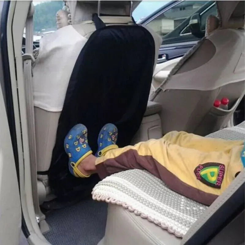 Black car seat anti-kick protective pad made from Oxford cloth with universal five-seat specification for vehicle interior protection
