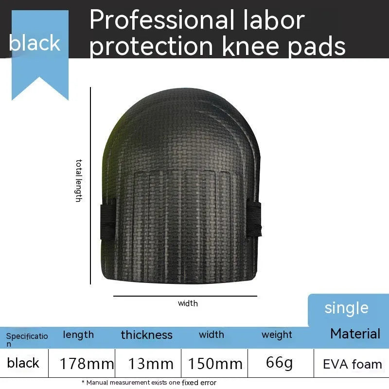 A pair of thick EVA foam kneepads in blue, designed for kneeling protection during auto repair or construction work.