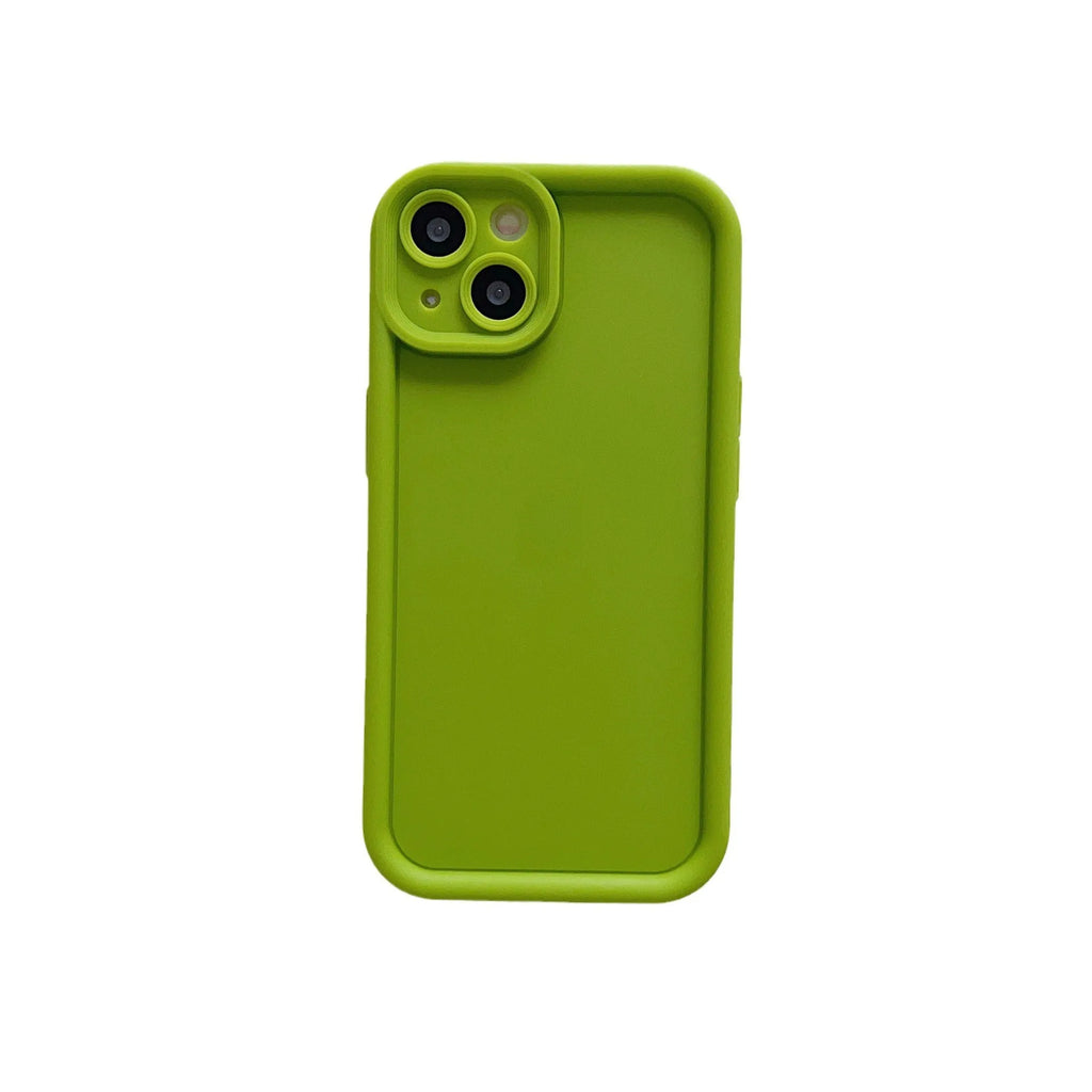 Simple solid colour frosted TPU phone case with bracket for Xiaomi, anti-fall soft shell