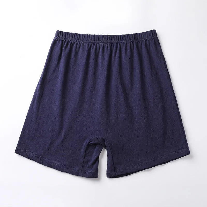 Solid colour men's modal boxer shorts with high waist design in five colour options