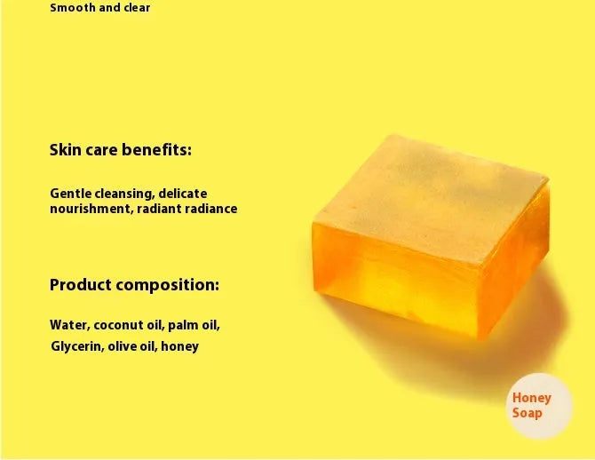 Thai honey handmade cold process soap bar with coconut and olive oils