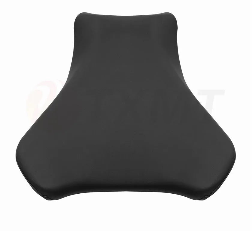 Black PU leather seat protector bag fitted on a Suzuki GSXR1000 motorcycle seat