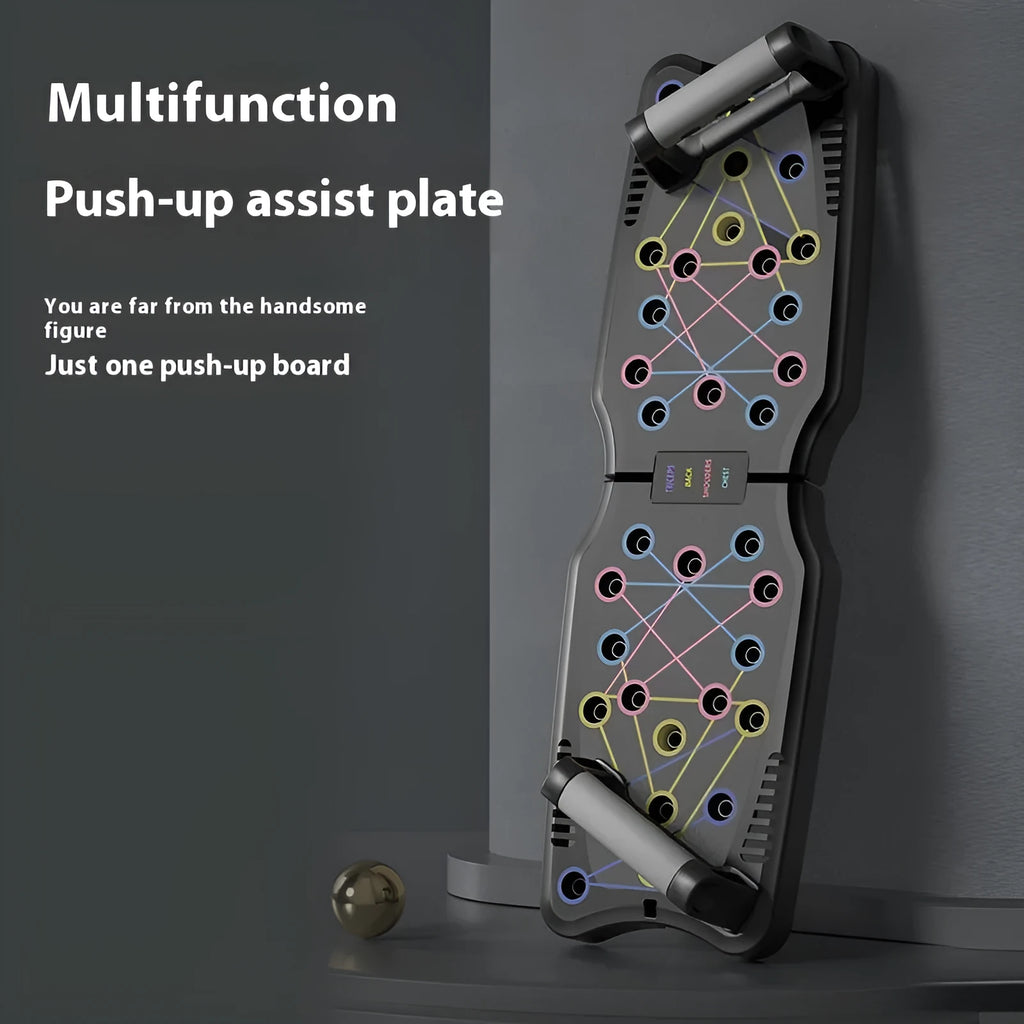 Set of ABS plastic push up support plates for upper body muscle training, shown in available colour options.
