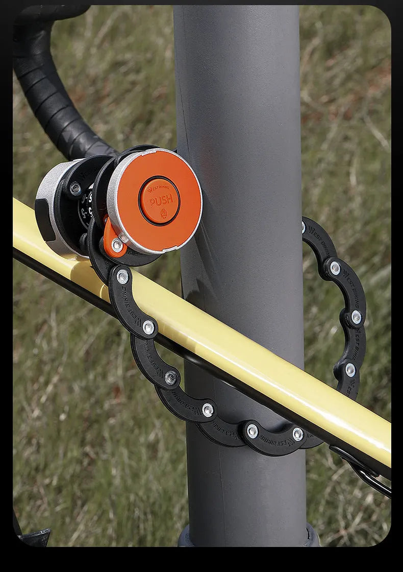 Black bicycle water bottle cage with integrated anti-theft fliplock lock mechanism mounted on bike frame