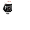 Black HD car night vision waterproof rearview camera with metal shell and integrated cable