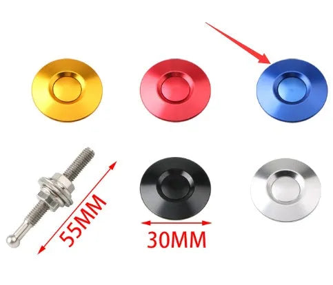 30mm aluminium engine cover lock in five colours for racing car modification