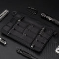 Black Oxford cloth portable outdoor tactical pouch measuring 18cm by 3.5cm