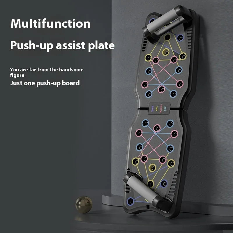 Set of ABS plastic push up support plates for upper body muscle training, shown in available colour options.